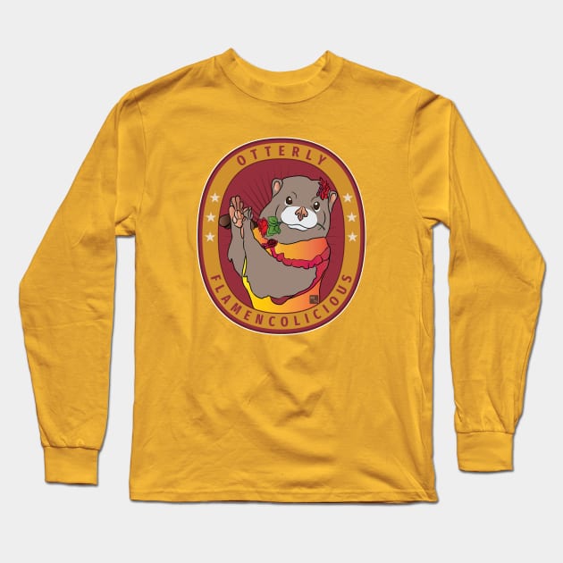 Otterly Flamencolicious Long Sleeve T-Shirt by AltTabStudio